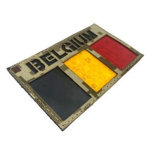 Belgium Belge Belgique Reflective Camouflage Flag Tactical Laser Cut Airsoft Paintball Field Patch