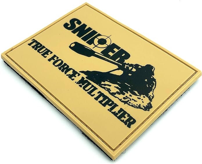 Sniper True Force Multiplier Tactical PVC Airsoft Paintball Cosplay Patch