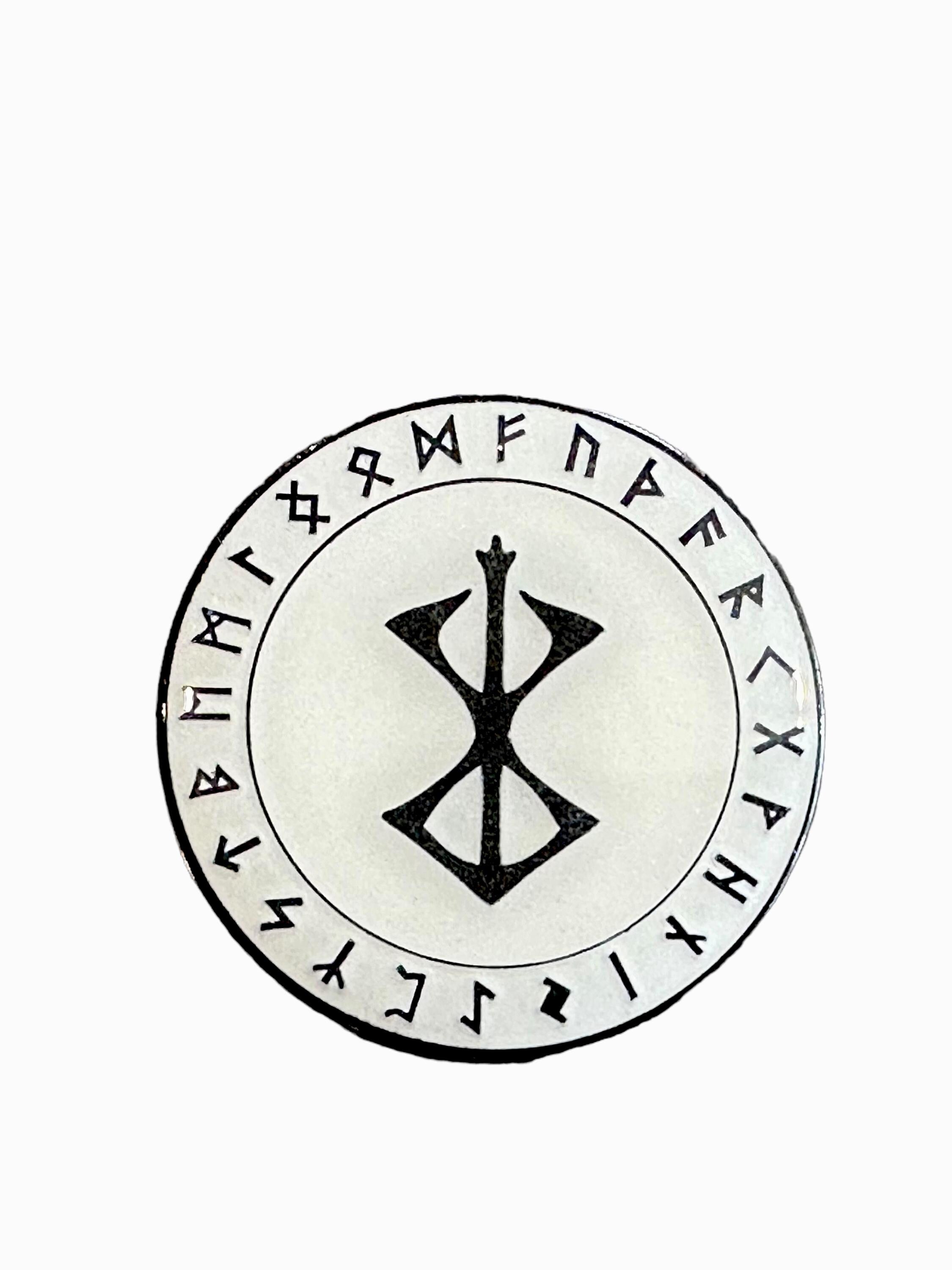 Berserk Berserker Brand Of Sacrifice Norse Rune Viking Metal Pin Badge Brooch