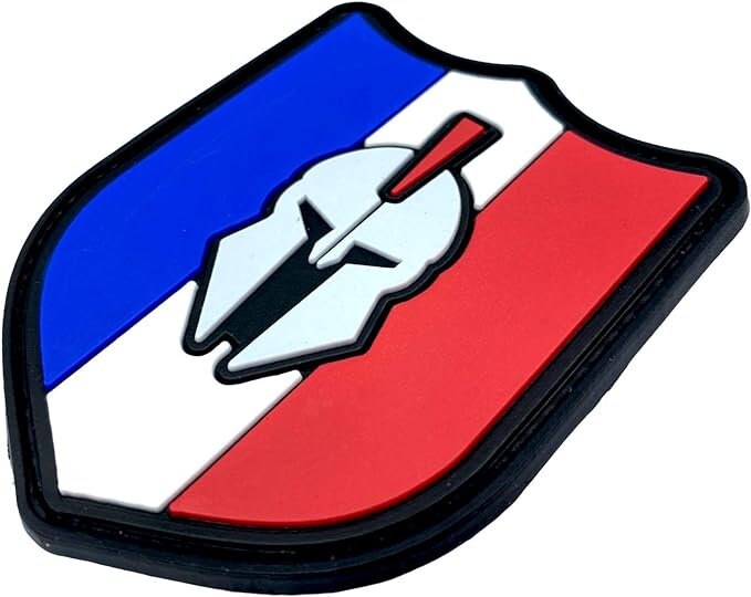 French France Francais Centurion Tricolour Flag Airsoft PVC Morale Cosplay Team Patch
