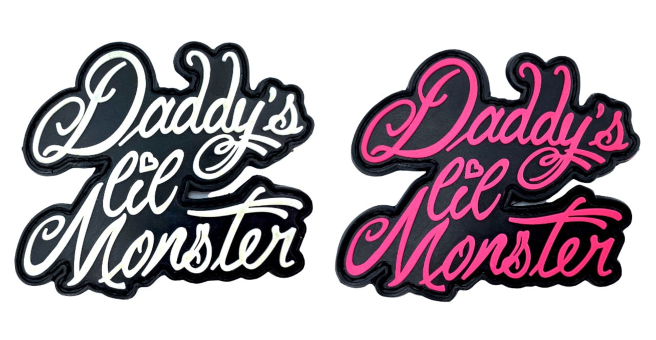 Daddy's Lil Monster Harley Quinn Tattoo Airsoft Paintball PVC Morale Cosplay Patch