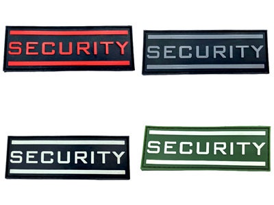 Security Doorman Airsoft Paintball PVC Morale Cosplay Patch