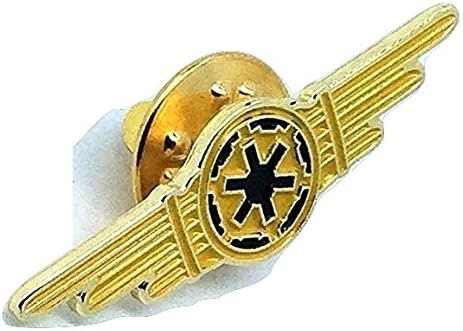 Imperial Crew Tie Pilot Wings Cosplay Metal Pin Badge Brooch