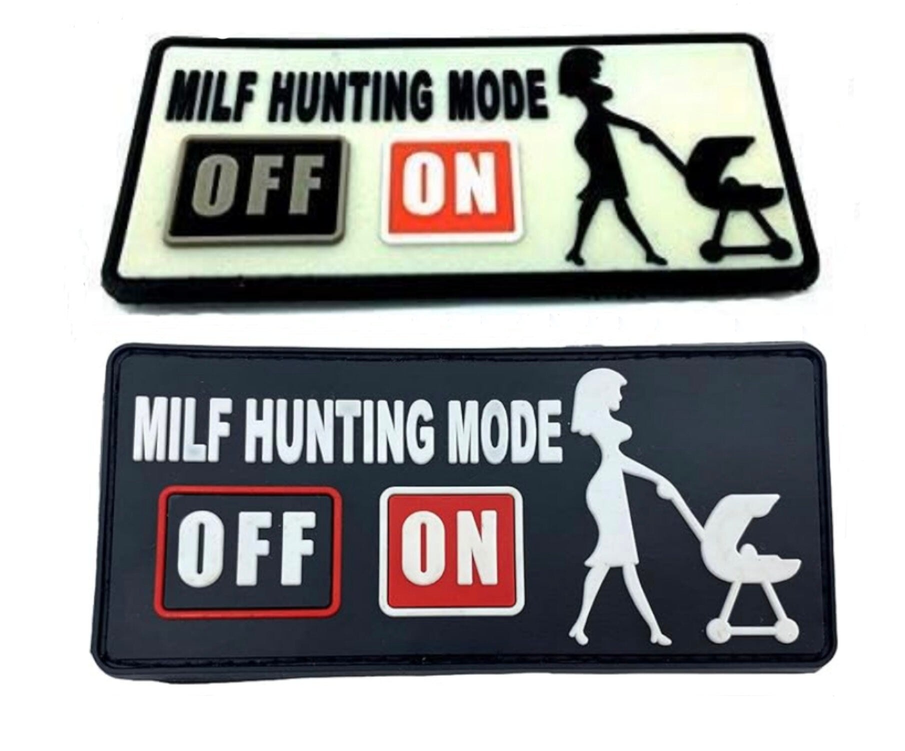 MILF Hunting Mode ON Tactical PVC Airsoft Paintball Cosplay Biker Patch