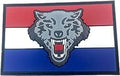 Netherlands Holland Dutch Wolf Flag Airsoft Paintball PVC Morale Cosplay Team Patch