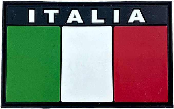 Italy Italian Italia Flag Airsoft PVC Morale Cosplay Team Patch