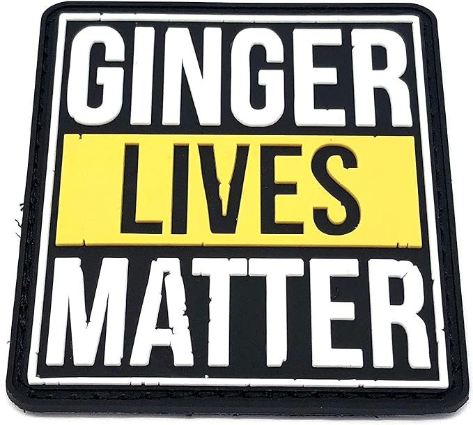 Ginger Lives Matter Paintball Airsoft PVC Morale Patch