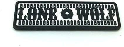 Lone Wolf Bullet Belt Paintball Airsoft Paintball PVC Morale Biker Patch