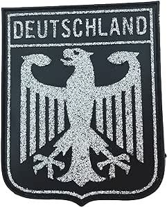 Deutschland Royal Coat Of Arms Imperial Eagle Germany Flag Airsoft Paintball PVC Morale Patch