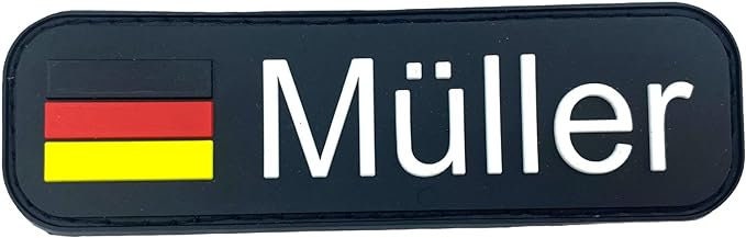 Deutschland German Germany DEU Flag Name Tags ID Glow in The Dark Airsoft Paintball PVC Morale Cosplay Patch