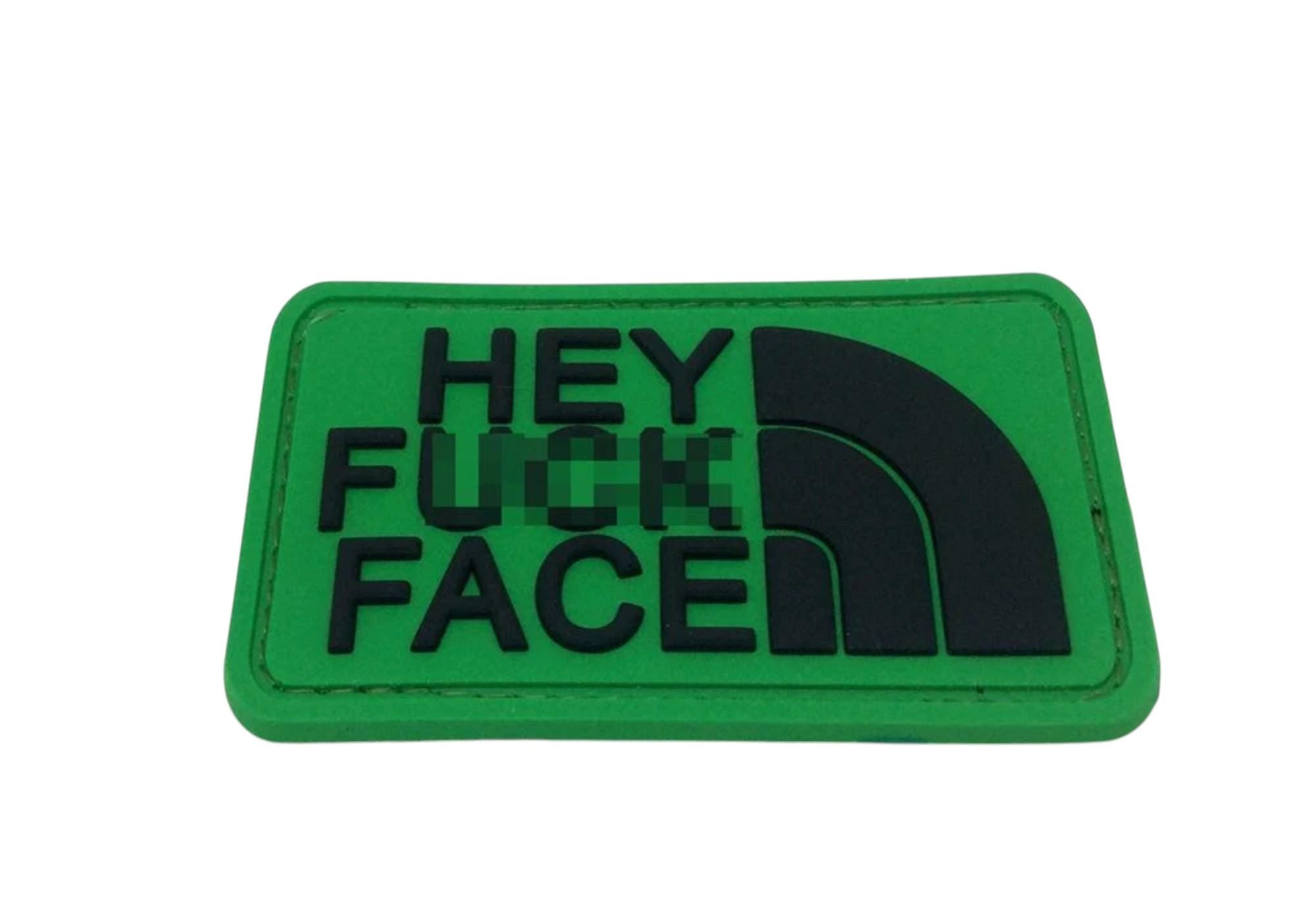 Hey F**K Face Tactical PVC Airsoft Paintball Cosplay Patch