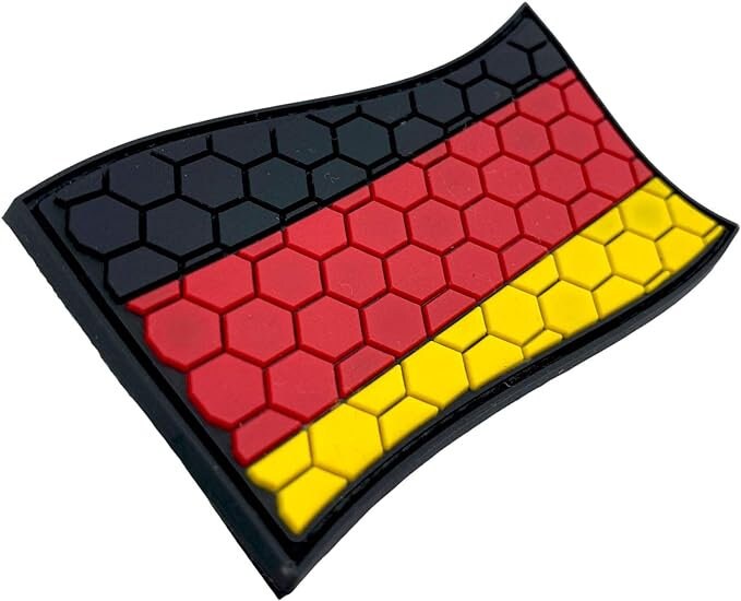 German Germany Honeycomb Flag Airsoft PVC Morale Cosplay Team Patch