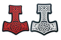 Thors Hammer Mjölnir Viking Norse PVC Airsoft Paintball Cosplay Morale Patch