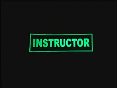 Instructor Tactical Airsoft Paintball PVC Morale Cosplay Patch