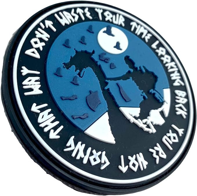 Viking Norse Longboat PVC Airsoft Paintball Cosplay Morale Patch
