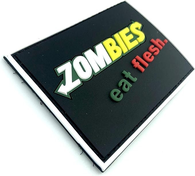 Zombies Eat Flesh PVC Tactical Airsoft Paintball Morale Patch